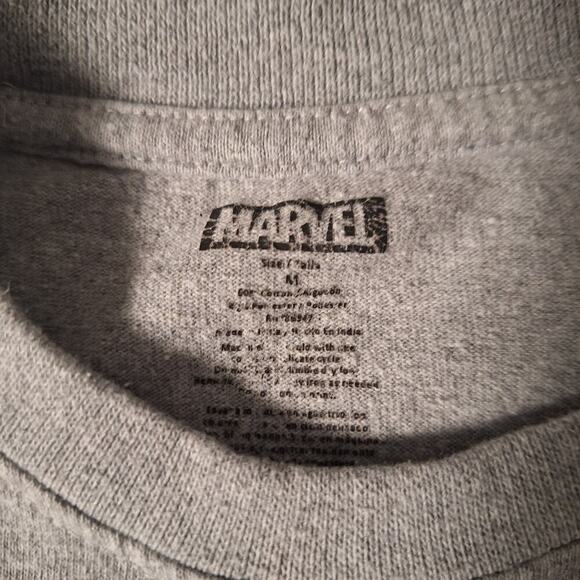 Marvel Black Panther Wakanda Forever Graphic T-Shirt Gray Size Medium Cotton - Picture 3 of 6